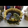 Ceramic ashtray Sunflower pair bird ceramic ashtray details Picture